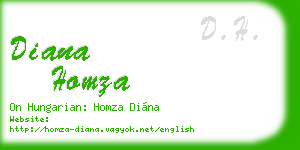 diana homza business card